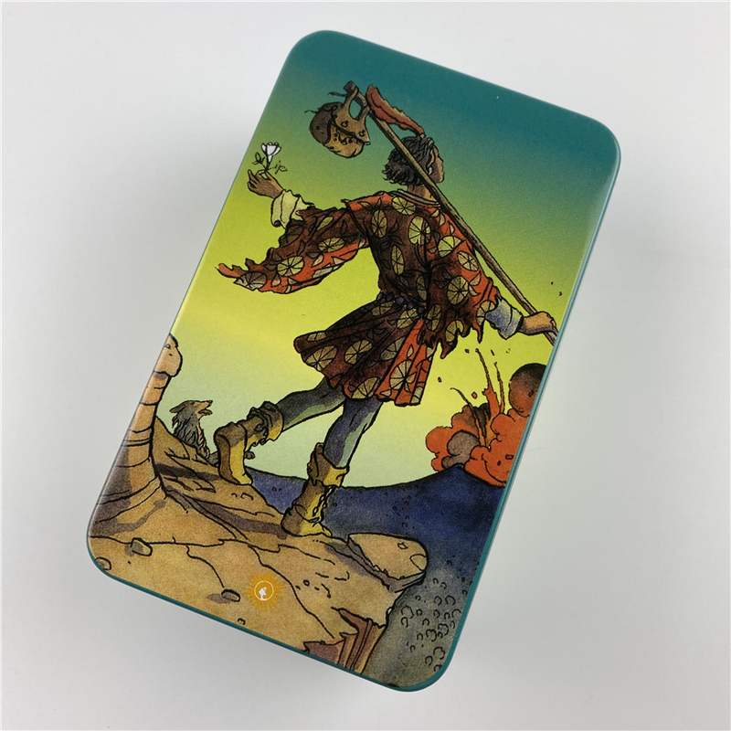 Metal Box Gilded Edition Back  - Tarot Deck With Guidebook 评论和价格