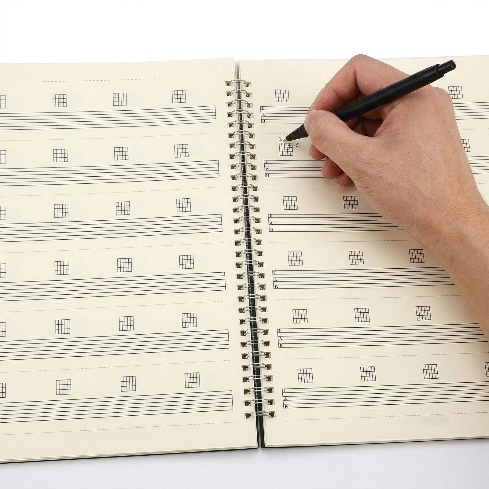 2Pcs Guitar Tab Manuscript Not - Blank Sheet Music Notebook 评论和价格