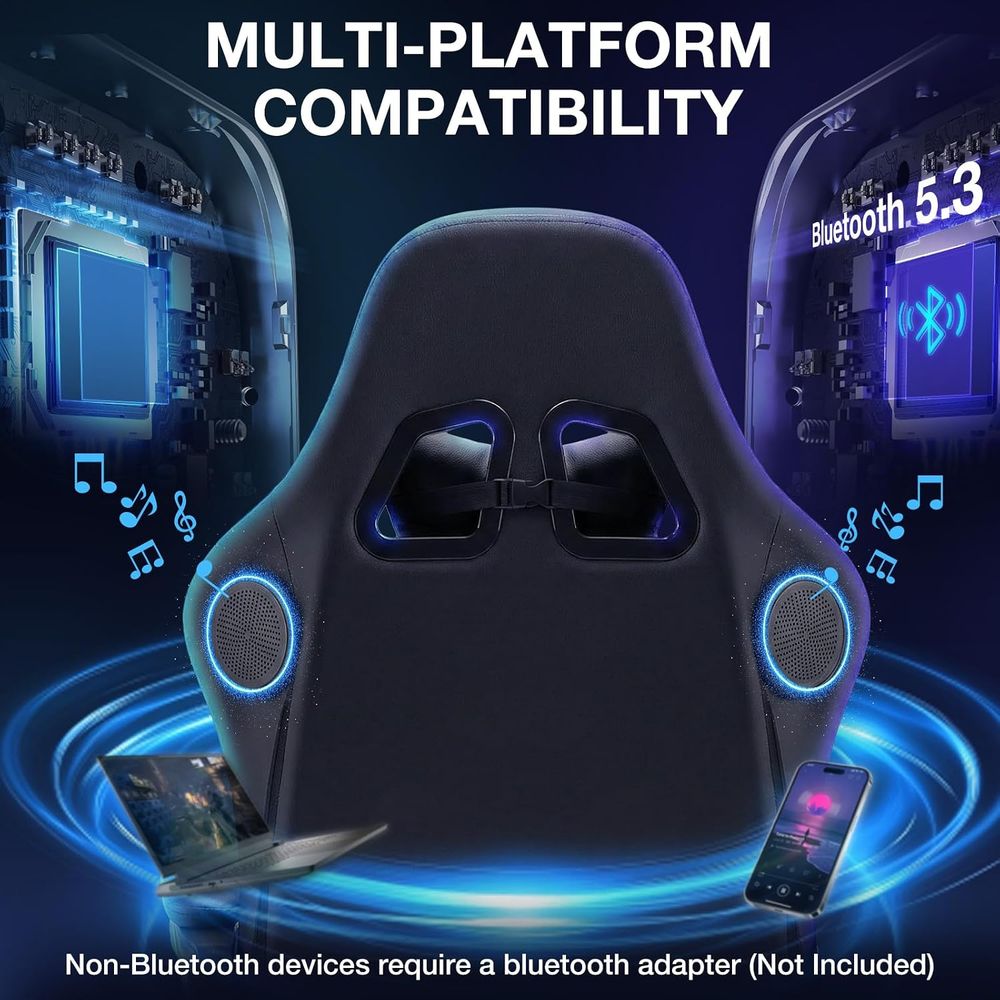 RGB Gaming Chair with Bluetoot - Music 评论和价格