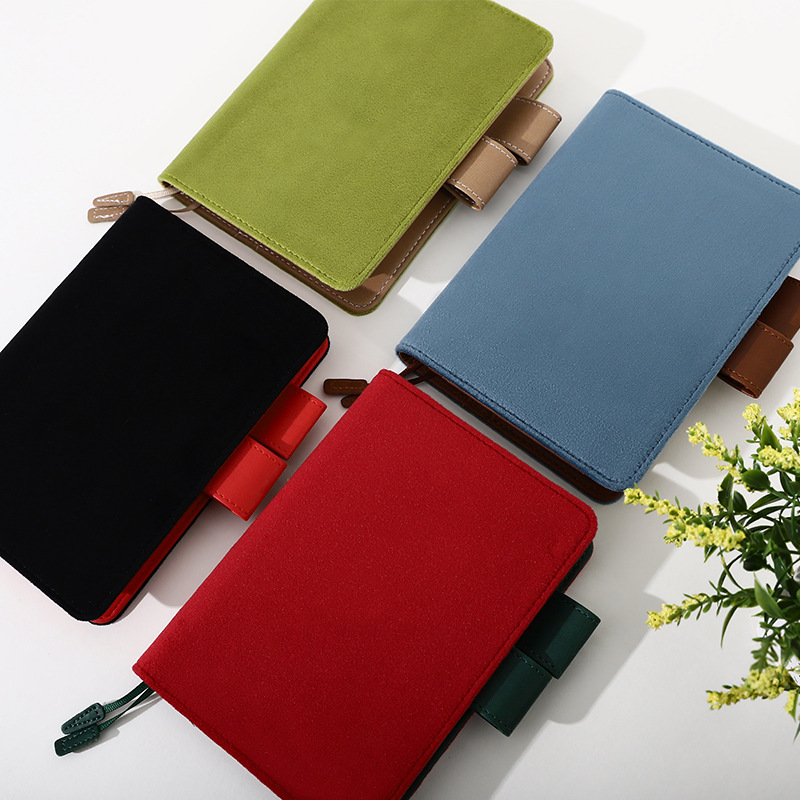 A6 Hobo French Velvet Fabric R - Vintage Leather Journal Notebook 评论和价格