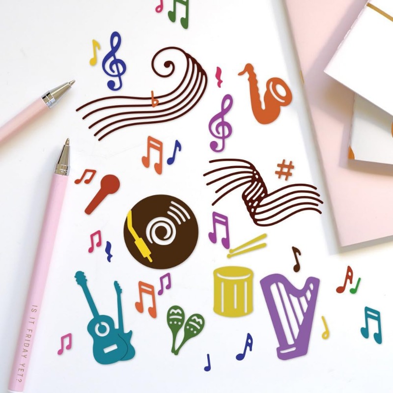 2pcs 27 Styles Musical Note Cu - Blank Sheet Music Notebook 评论和价格