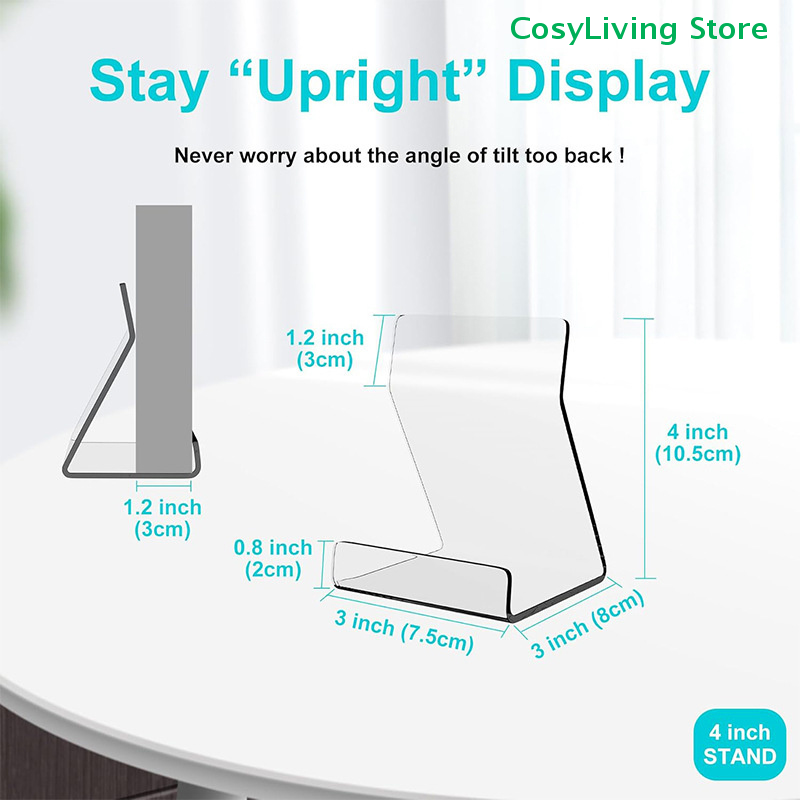 1/2/6Pcs Transparent Desktop A - Clear Acrylic Book Stand Holder 评论和价格